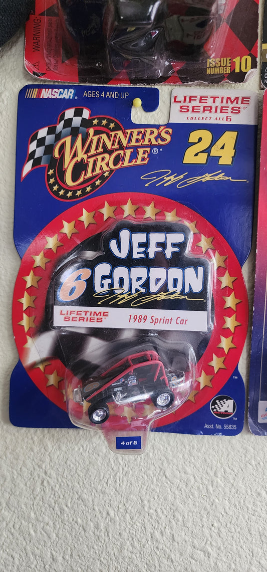 2001 Hasbro Winner's Circle Jeff Gordon #6 1989 Sprint Car Diecast NOC NASCAR